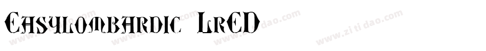 Easylombardic-LrED字体转换