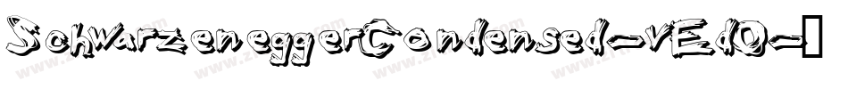 SchwarzeneggerCondensed-vEdO字体转换