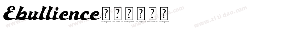 Ebullience字体转换