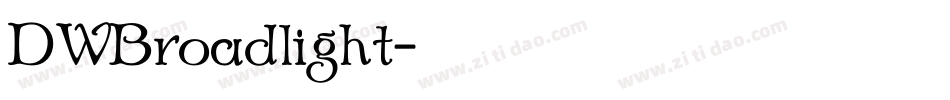 DWBroadlight字体转换