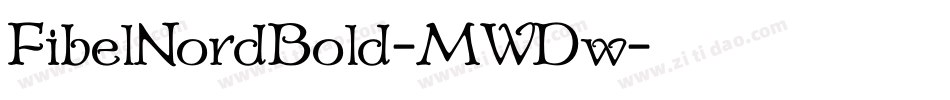 FibelNordBold-MWDw字体转换
