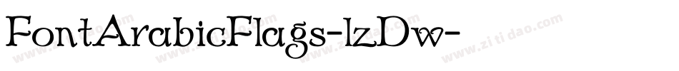 FontArabicFlags-lzDw字体转换 FontArabicFlags-lzDw字体转换