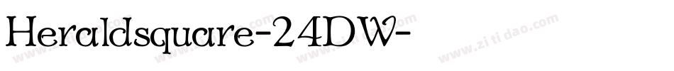 Heraldsquare-24DW字体转换