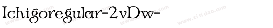 Ichigoregular-2vDw字体转换