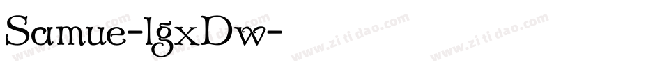 Samue-lgxDw字体转换