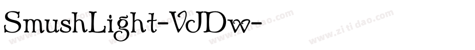 SmushLight-VJDw字体转换