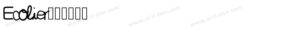 Ecolier字体转换