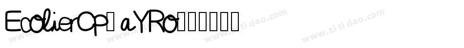 EcolierCp-aYRo字体转换