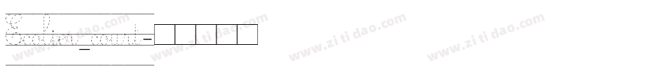 Ecolier_court字体转换