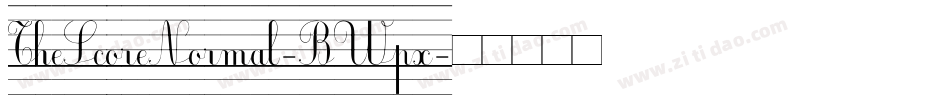 TheScoreNormal-BWpx字体转换
