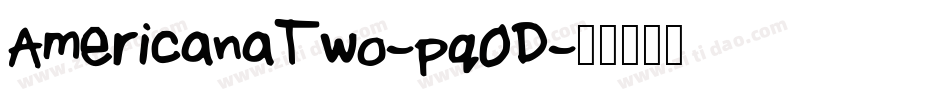 AmericanaTwo-pq0D字体转换