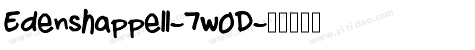 Edenshappell-7w0D字体转换