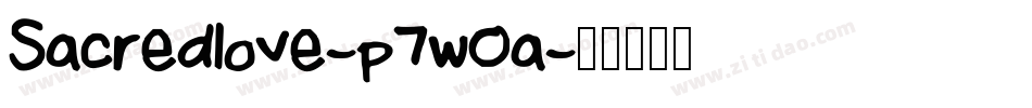 Sacredlove-p7wOa字体转换