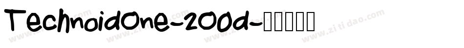 TechnoidOne-2O0d字体转换 TechnoidOne-2O0d字体转换