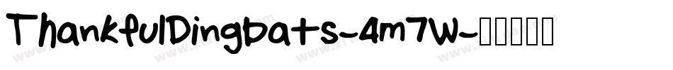 ThankfulDingbats-4m7W字体转换