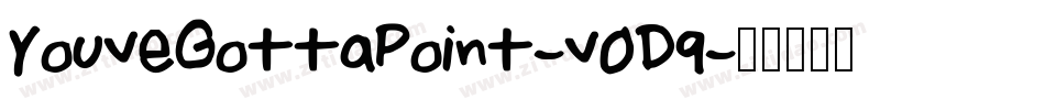 YouveGottaPoint-v0D9字体转换
