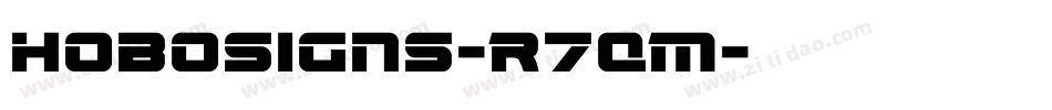 Hobosigns-R7qM字体转换