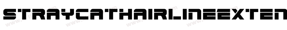 StrayCatHairlineExtendedOblique-v7qM字体转换