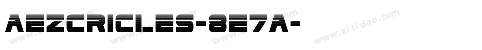 Aezcricles-8e7A字体转换
