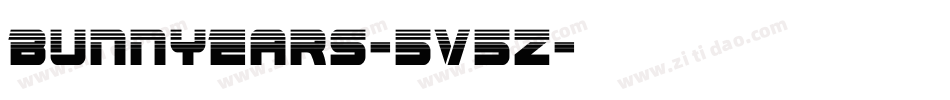 BunnyEars-5V5z字体转换