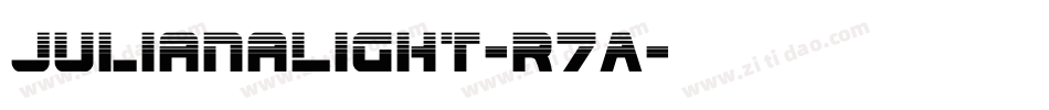 JulianaLight-r7A字体转换