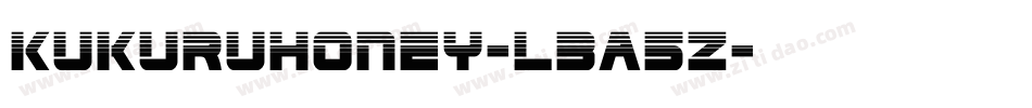 KukuruHoney-L3A5Z字体转换