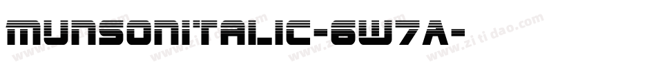 MunsonItalic-6w7A字体转换