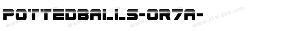 PottedBalls-oR7a字体转换