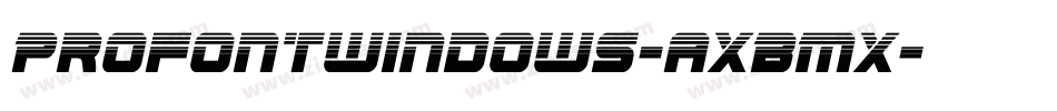 Profontwindows-axBMx字体转换