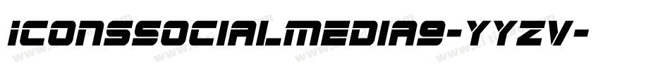 IconsSocialMedia9-YYzv字体转换