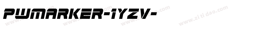 Pwmarker-1Yzv字体转换 Pwmarker-1Yzv字体转换