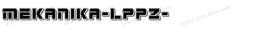 Mekanika-lPpZ字体转换