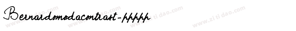 Bernardomodacontrast字体转换