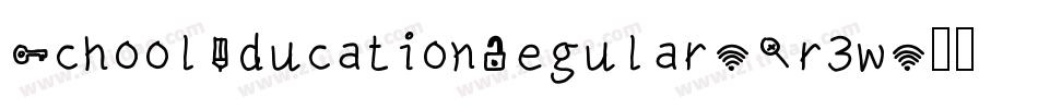 SchoolEducationRegular-Vr3w字体转换