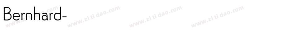 Bernhard字体转换