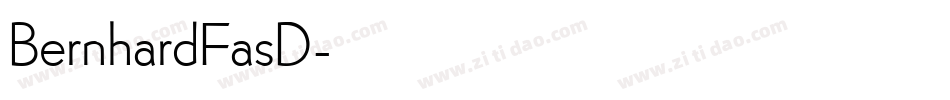 BernhardFasD字体转换