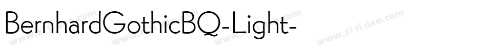BernhardGothicBQ-Light字体转换