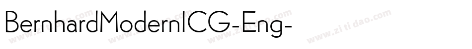 BernhardModernICG-Eng字体转换