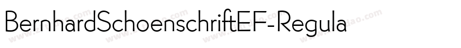 BernhardSchoenschriftEF-Regular字体转换
