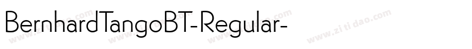 BernhardTangoBT-Regular字体转换