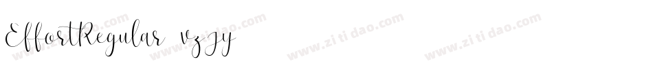 EffortRegular-vzJy字体转换