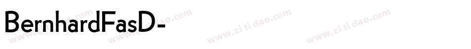 BernhardFasD字体转换