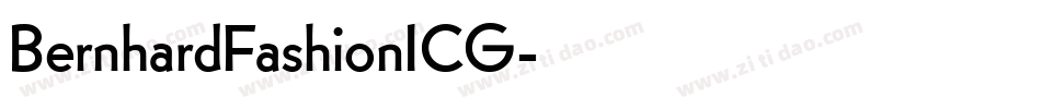 BernhardFashionICG字体转换