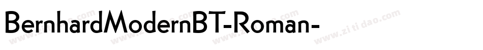BernhardModernBT-Roman字体转换