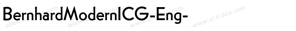 BernhardModernICG-Eng字体转换