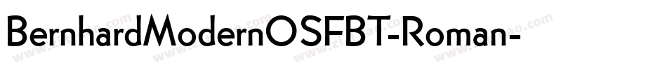 BernhardModernOSFBT-Roman字体转换