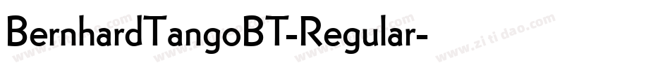 BernhardTangoBT-Regular字体转换