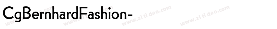 CgBernhardFashion字体转换