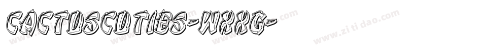 CactusCuties-WXxG字体转换