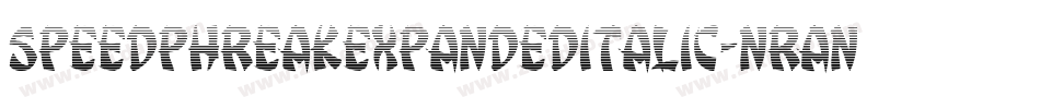 SpeedPhreakExpandedItalic-nRAnP字体转换